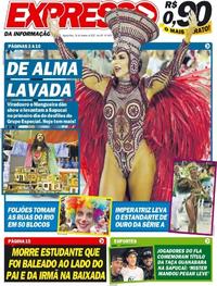 Capa do jornal Expresso da Informação 24/02/2020