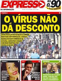 Capa do jornal Expresso da Informação 26/05/2020