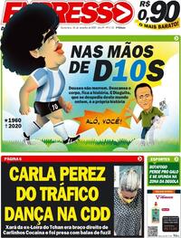 Capa do jornal Expresso da Informação 26/11/2020