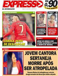 Capa do jornal Expresso da Informação 04/06/2022