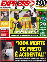 Capa do jornal Expresso da Informação 08/06/2022