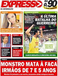 Capa do jornal Expresso da Informação 09/07/2022