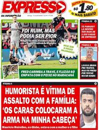 Capa do jornal Expresso da Informação 10/04/2022