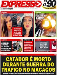 Capa do jornal Expresso da Informação 13/05/2022