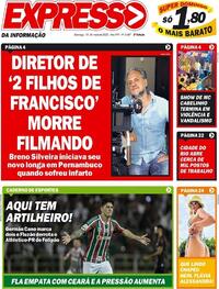 Capa do jornal Expresso da Informação 15/05/2022