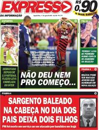 Capa do jornal Expresso da Informação 15/08/2022