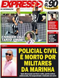 Capa do jornal Expresso da Informação 16/05/2022