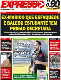 Capa do jornal Expresso da Informação 18/06/2022