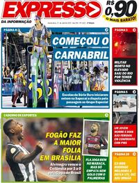 Capa do jornal Expresso da Informação 21/04/2022