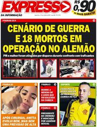 Capa do jornal Expresso da Informação 22/07/2022