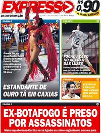 Capa do jornal Expresso da Informação 25/04/2022