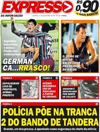 Capa do jornal Expresso da Informação 31/03/2022