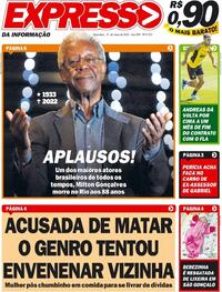 Capa do jornal Expresso da Informação 31/05/2022
