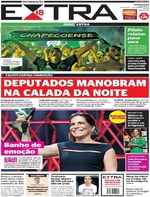 Capa do jornal Extra 01/12/2016