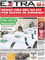 Capa do jornal Extra 02/12/2016