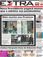Capa do jornal Extra 10/12/2016