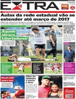 Capa do jornal Extra 12/12/2016