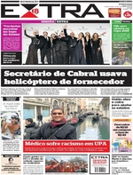 Capa do jornal Extra 23/11/2016