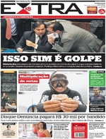 Capa do jornal Extra 25/11/2016