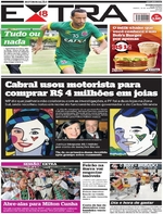 Capa do jornal Extra 26/11/2016