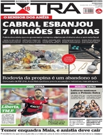 Capa do jornal Extra 28/11/2016