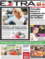 Capa do jornal Extra 31/12/2016