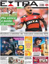 Capa do jornal Extra 01/05/2017