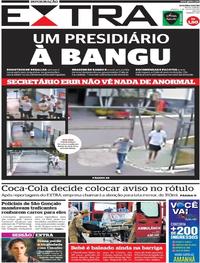 Capa do jornal Extra 01/07/2017