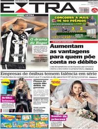 Capa do jornal Extra 01/10/2017