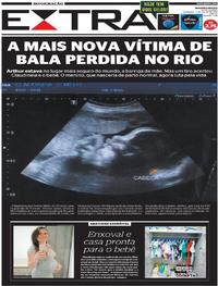 Capa do jornal Extra 02/07/2017