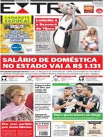 Capa do jornal Extra 03/02/2017