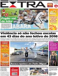 Capa do jornal Extra 03/04/2017