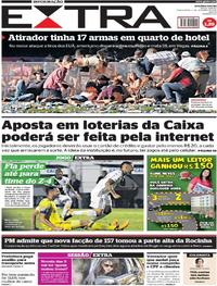 Capa do jornal Extra 03/10/2017