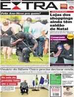 Capa do jornal Extra 04/01/2017