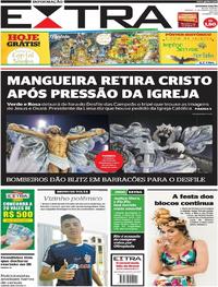 Capa do jornal Extra 04/03/2017