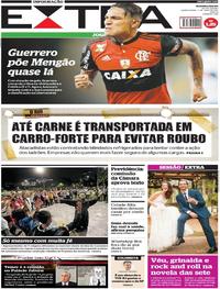Capa do jornal Extra 04/05/2017