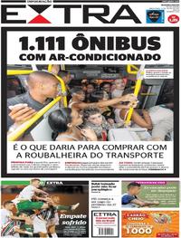 Capa do jornal Extra 04/07/2017