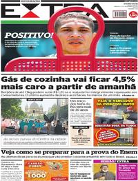 Capa do jornal Extra 04/11/2017