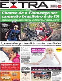 Capa do jornal Extra 05/08/2017