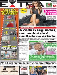 Capa do jornal Extra 05/11/2017
