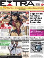 Capa do jornal Extra 06/02/2017