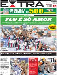 Capa do jornal Extra 06/03/2017