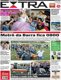 Capa do jornal Extra 06/04/2017
