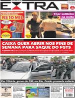 Capa do jornal Extra 08/02/2017