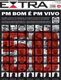 Capa do jornal Extra 08/04/2017