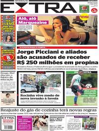Capa do jornal Extra 08/12/2017