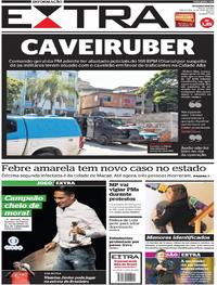 Capa do jornal Extra 09/05/2017