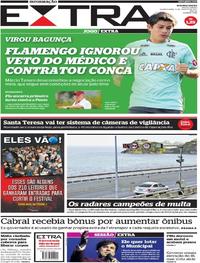 Capa do jornal Extra 09/08/2017
