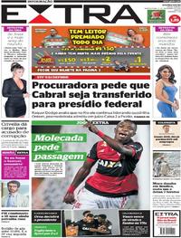 Capa do jornal Extra 09/11/2017