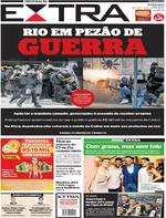Capa do jornal Extra 10/02/2017